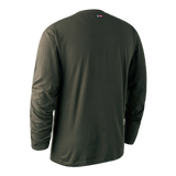 Deerhunter Men Stag Logo Long Sleeved T-Shirt #colour_bark-green