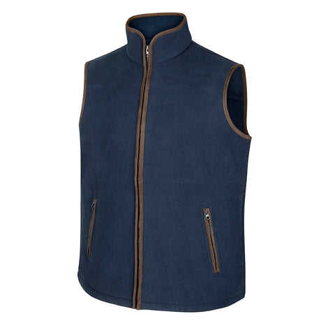 Hoggs of Fife Woodhall Men's Fleece Gilet #colour_navy