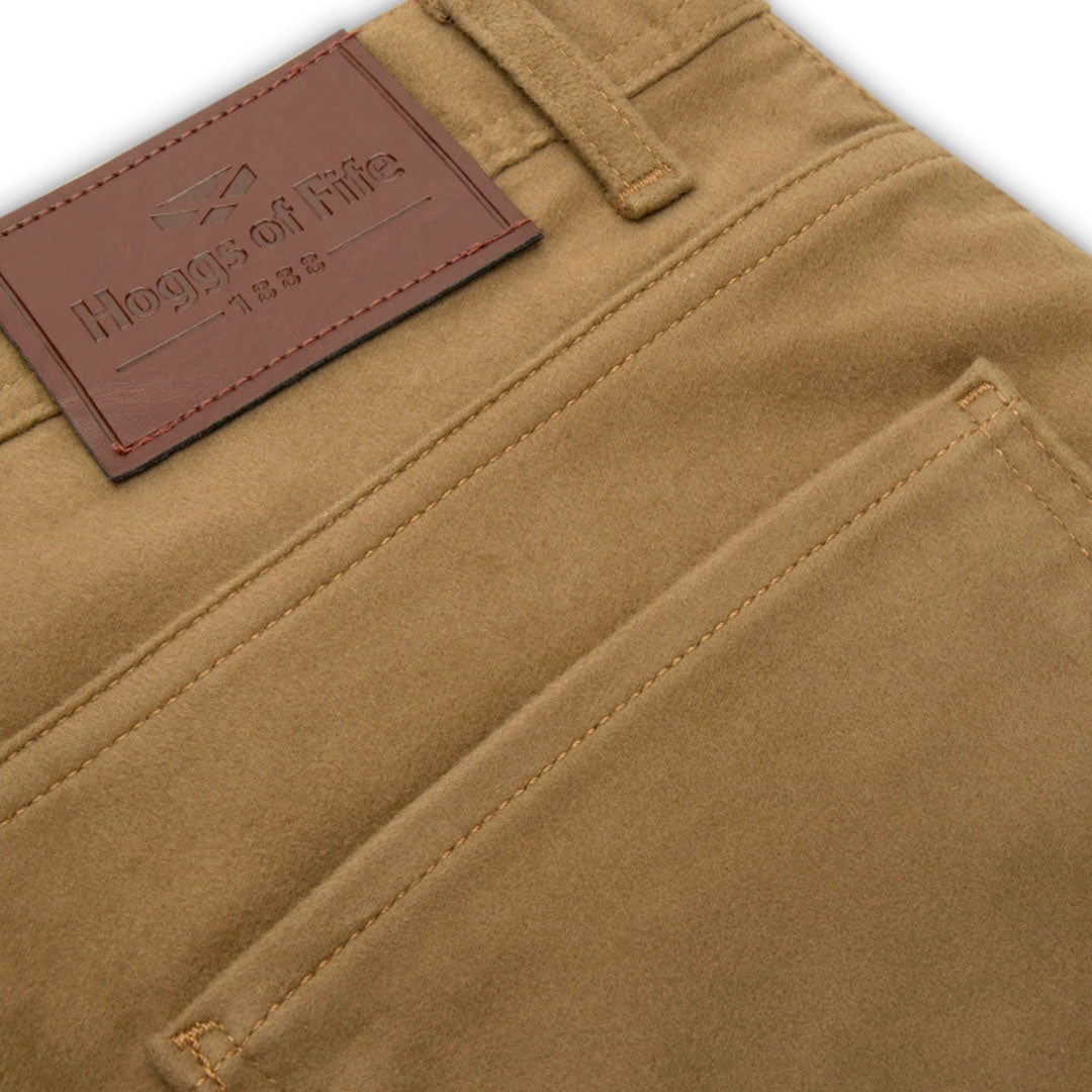 Hoggs of Fife Carrick Men's Technical Stretch Moleskin Jeans #colour_dried-moss