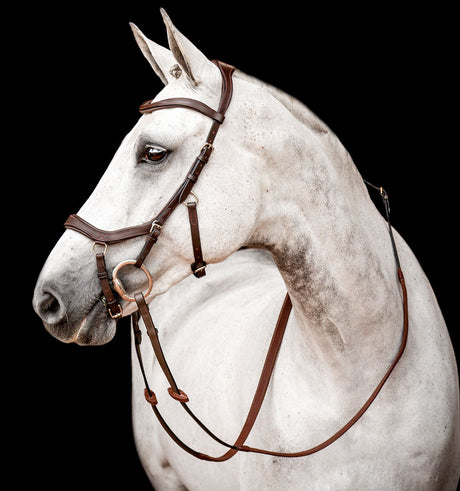 Horseware Ireland Micklem 2 Competition Bridle With Reins #colour_dark-havana