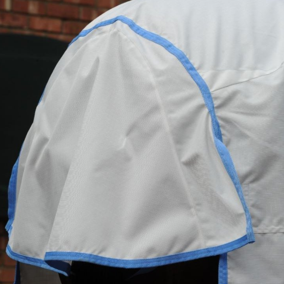 Weatherbeeta Sweet Itch Shield Combo Neck #colour_white-blue