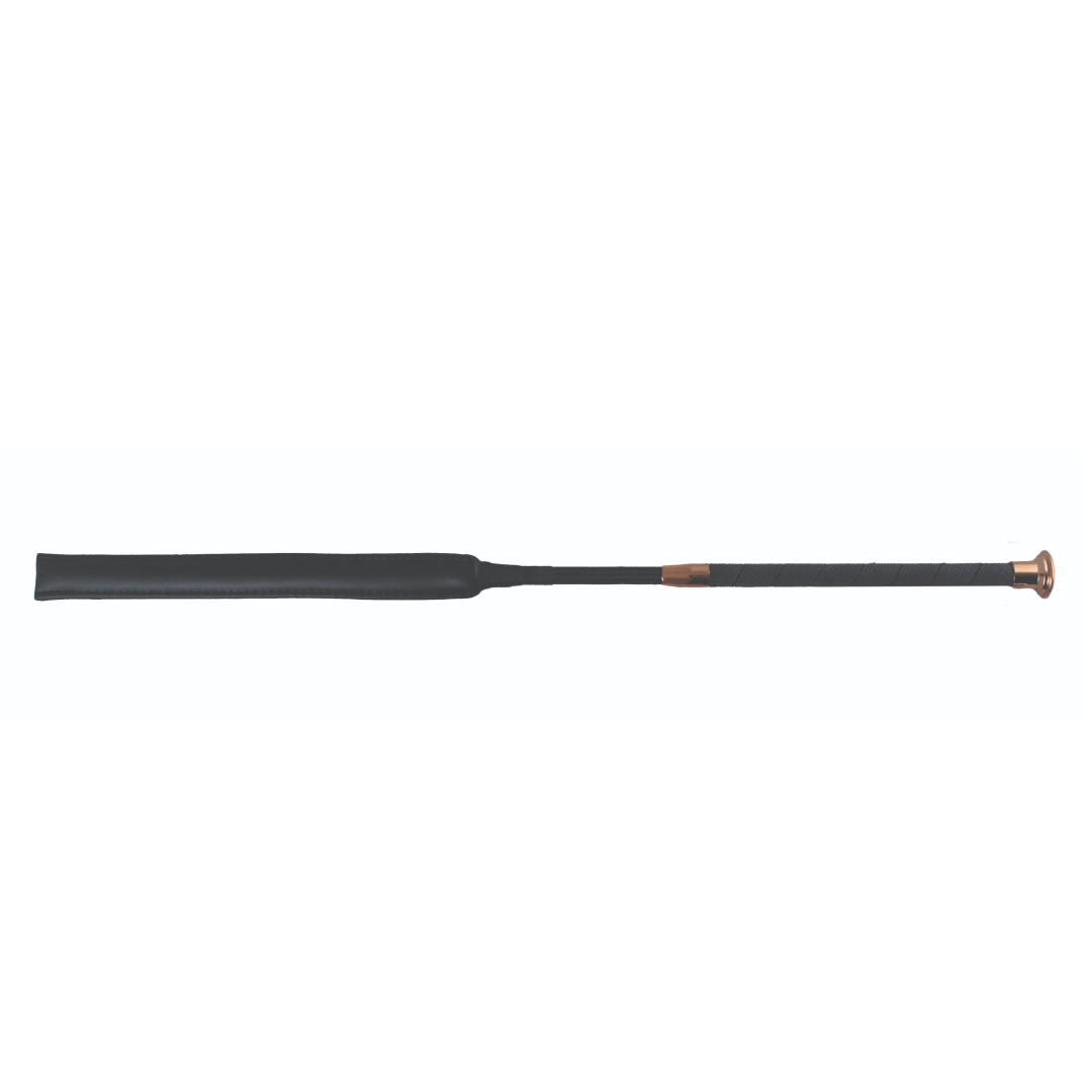 Woof Wear Pro Showjumping Bat #colour_black-rose-gold