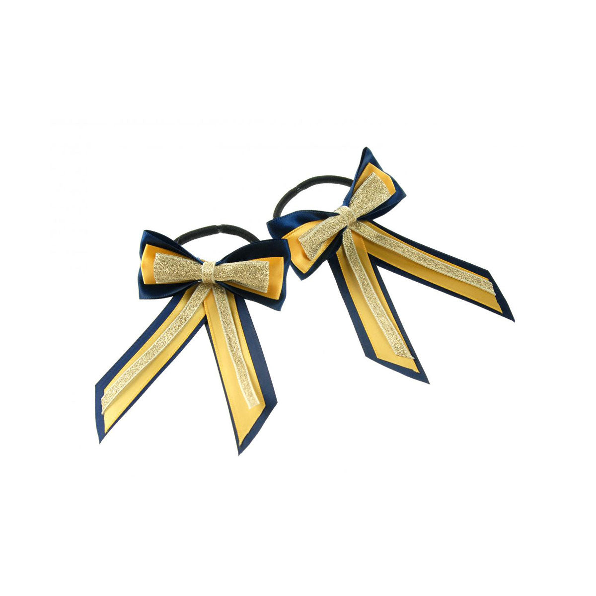 ShowQuest Piggy Bow with Tails #colour_navy-sunshine-gold