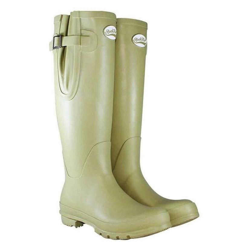 Rockfish Damen-Gummistiefel in hoher Passform, verstellbar, matt