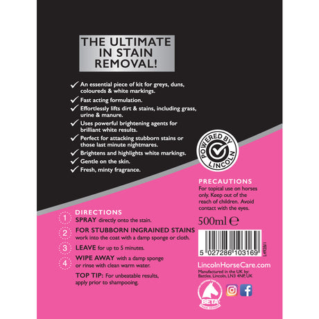 Effacement total des taches Lincoln