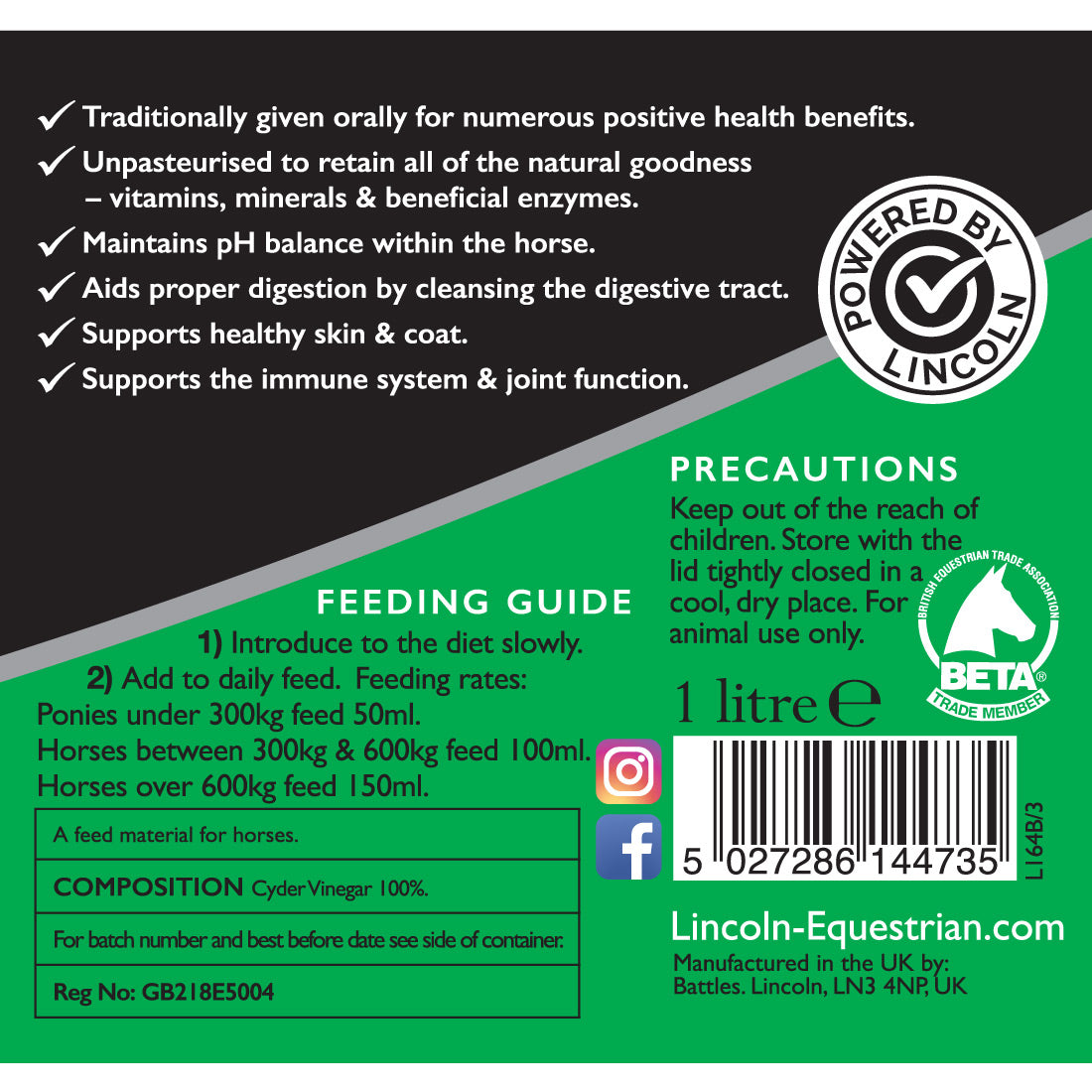 Vinaigre Lincoln Cyder
