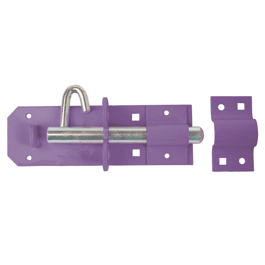 Perry Equestrian Heavy Brenton Padlock Bolts #colour_purple