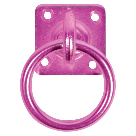 Perry Equestrian Swivel Tie Ring on Plate - Pack of 2 #colour_pink