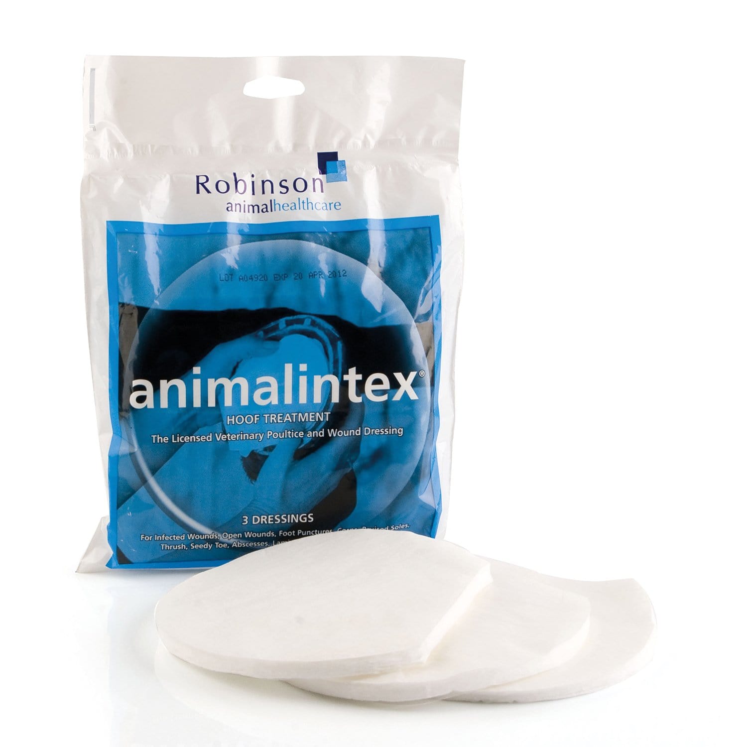 Robinsons Healthcare Animalintex Traitement des sabots de chevaux