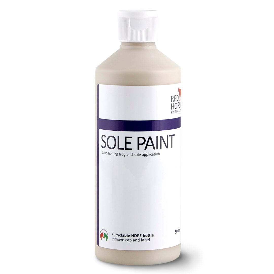 Peinture pour semelle de cheval rouge