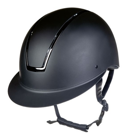 HKM Lady Shield Riding Helmet #colour_black-shiny-black