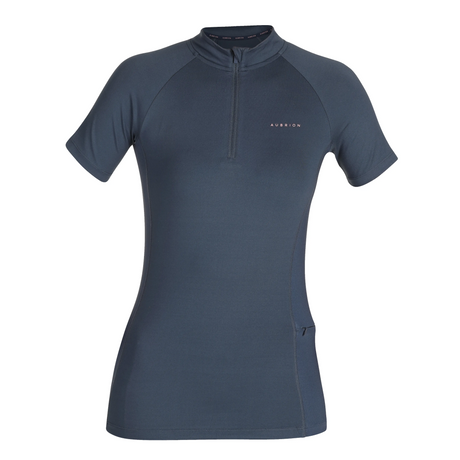 Shires Aubrion Maids Revive Short Sleeve Base Layer #colour_navy