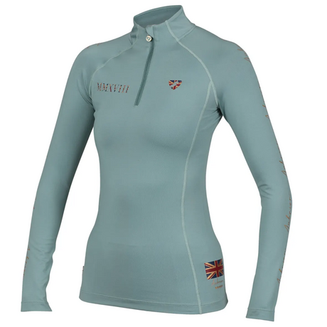 Shires Aubrion Team Long Sleeve Ladies Base Layer #colour_sage