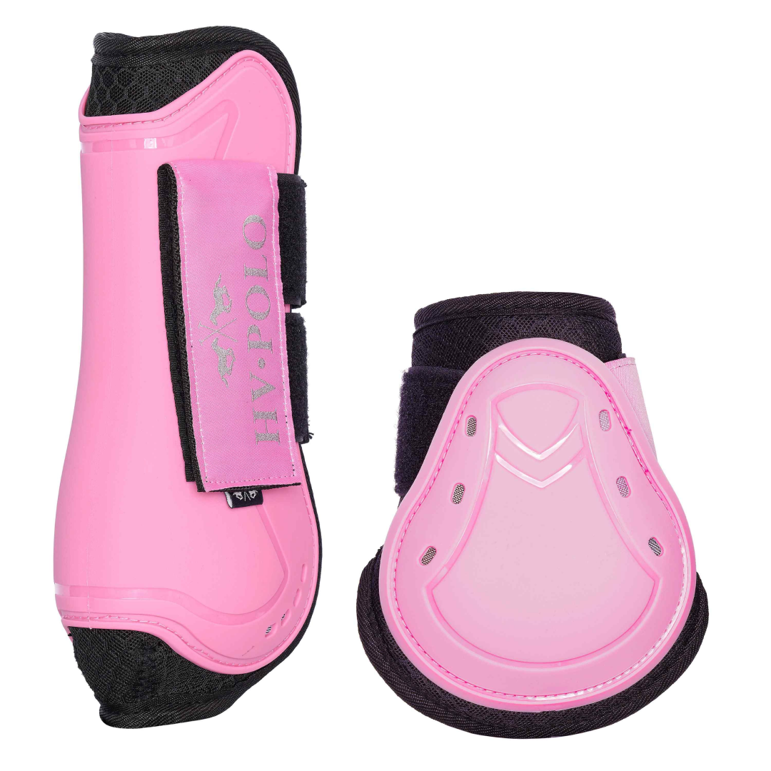 HV Polo Classic Tendon and Fetlock Boot Set #colour_wild-rose