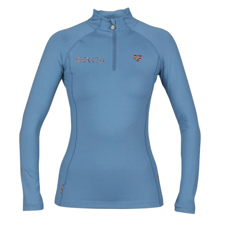 Shires Aubrion Team Long Sleeve Ladies Base Layer #colour_steel