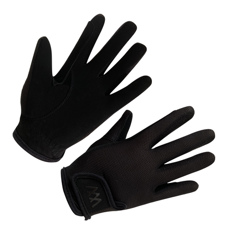 Woof Wear Young Riders Pro Riding Gloves #colour_black-black