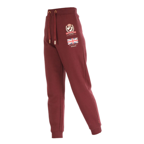 Shires Aubrion Team Girls Joggers #colour_burgundy