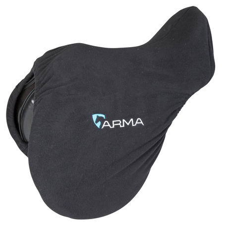 Shires ARMA Fleece Saddle Cover #colour_black