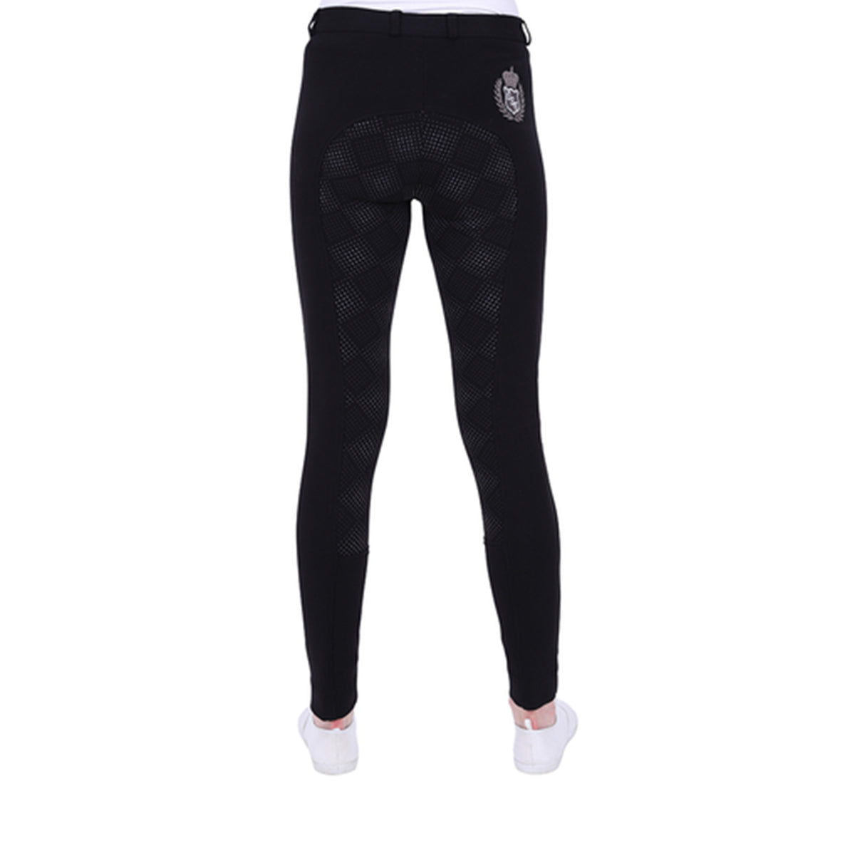 GS Equestrian Carol Jodhpurs à fond intégral en silicone bicolore pour enfants