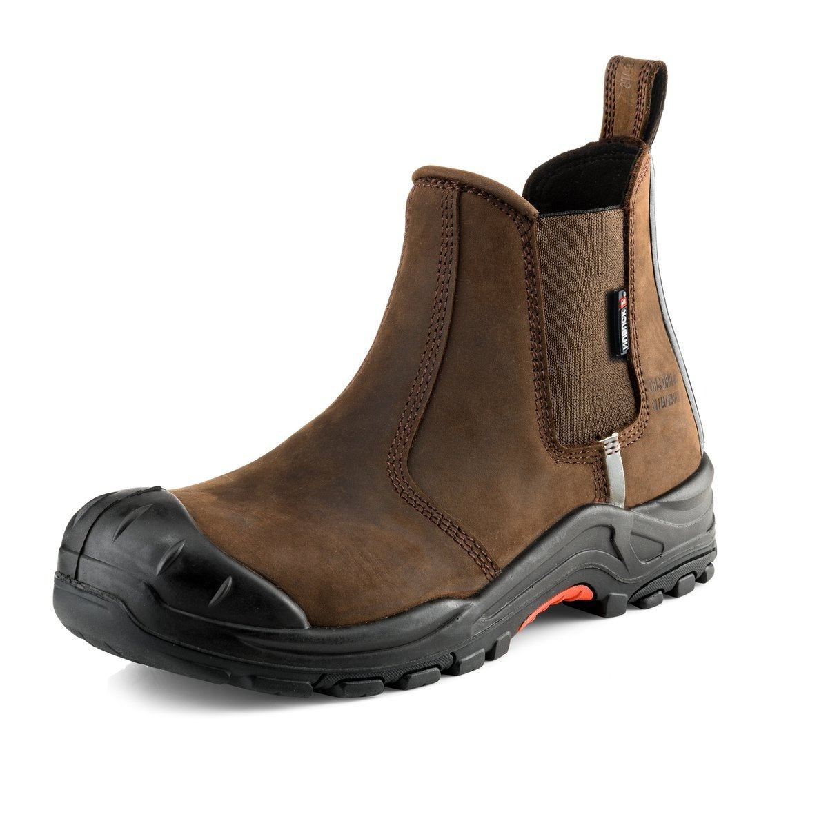 Buckbootz NKZ101BR Safety Dealer Boot #colour_brown