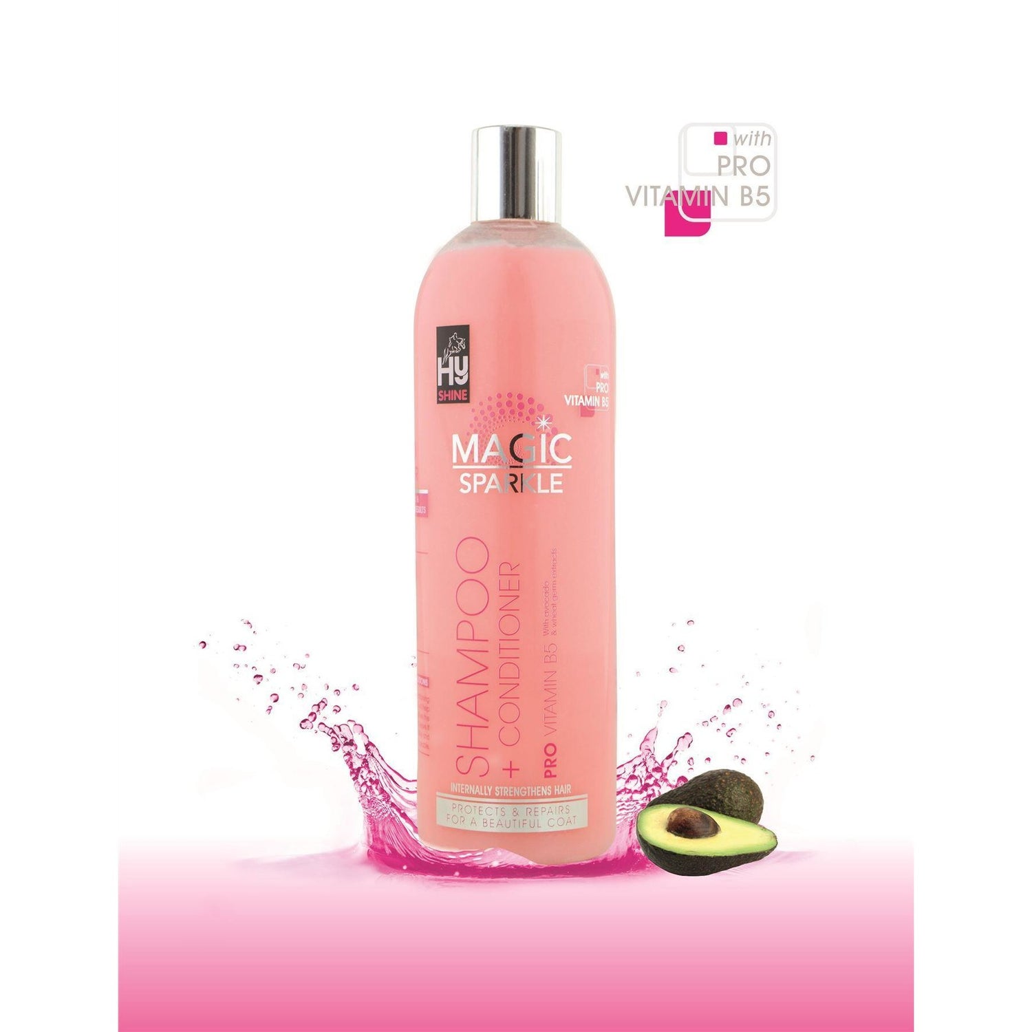 HySHINE Magic Sparkle Shampoing et après-shampooing 2 en 1 - 500 ml