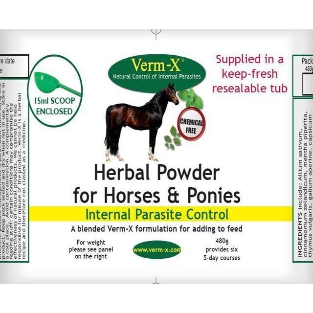 VERM-X Herbal Powder For Horses & Ponies 3555