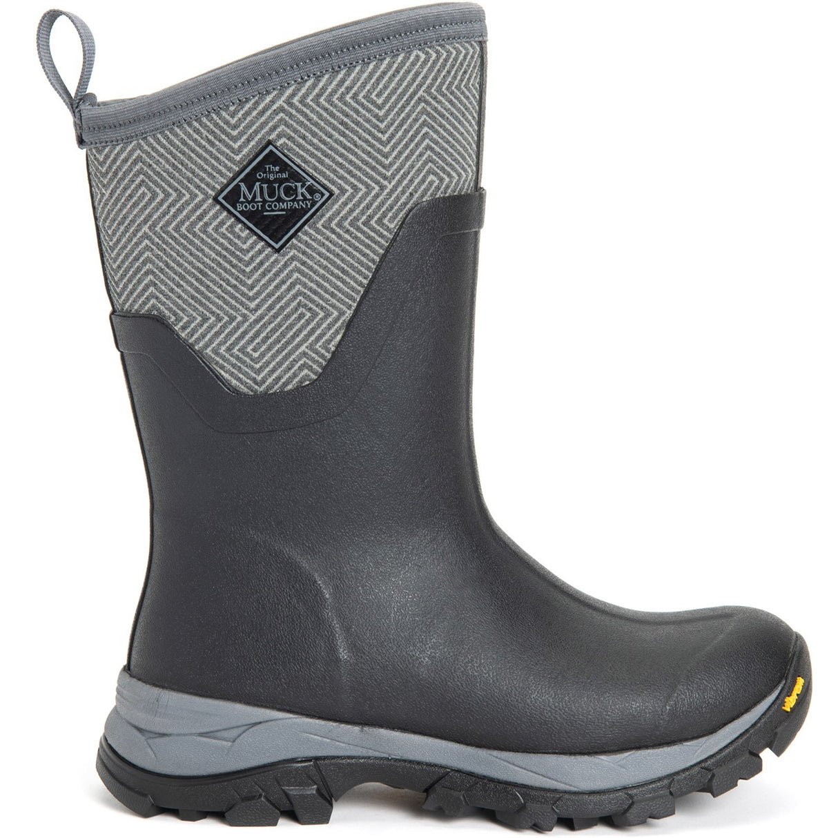Muck Boot Arctic Ice Women's Mid Boots #colour_grey-geometric-print