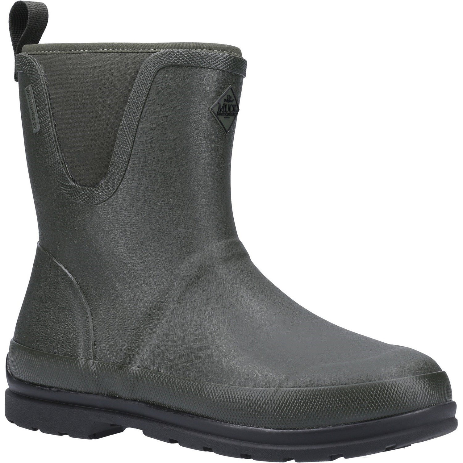 Muck Boot Originals Pull On Mid Wellington Boots #colour_moss