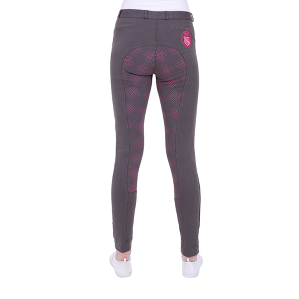 GS Equestrian Carol Jodhpurs à fond intégral en silicone bicolore pour enfants