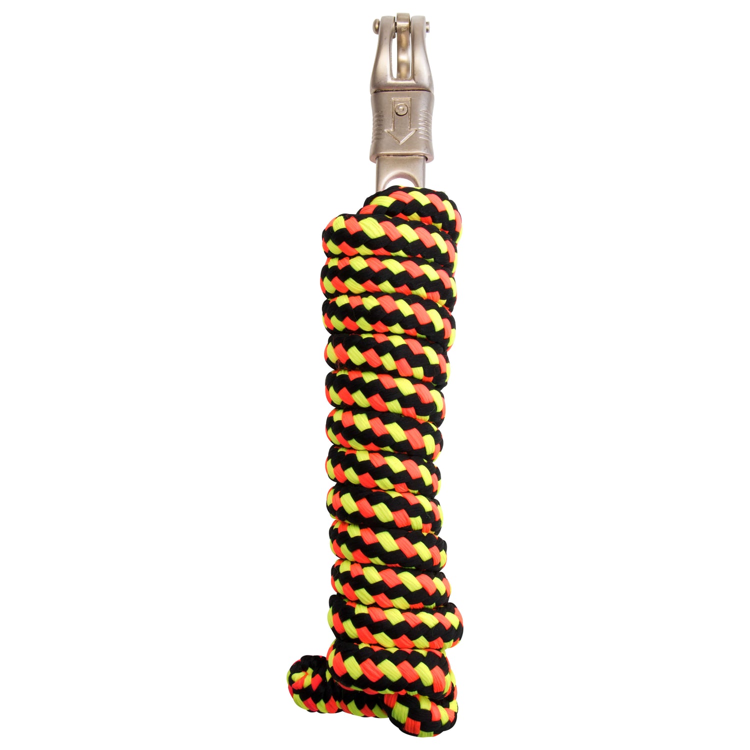 Imperial Riding Lead Rope With Panic Hook #colour_black-diva-pink
