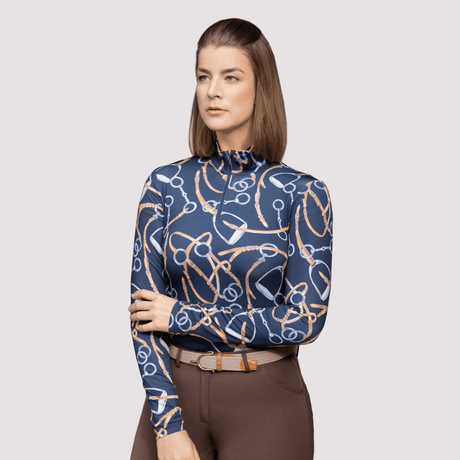 HKM Allure Functional Shirt #colour_deep-blue