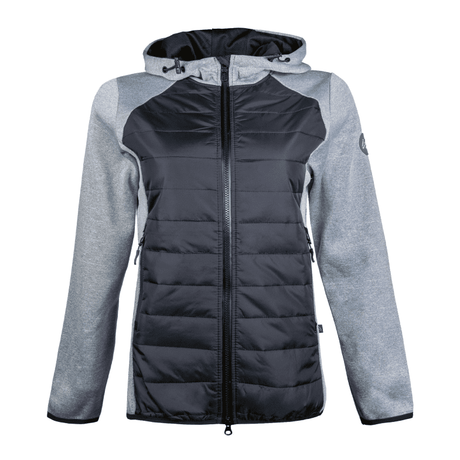 HKM Sweat Style Jacket #colour_grey-mix-black-black