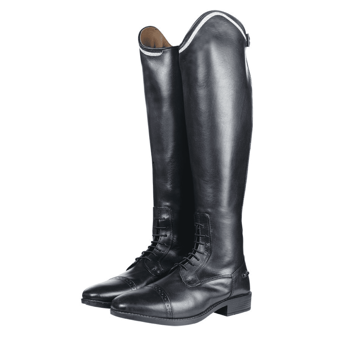 HKM Valencia Style Kids Length Stan./N. Riding Boots #colour_black
