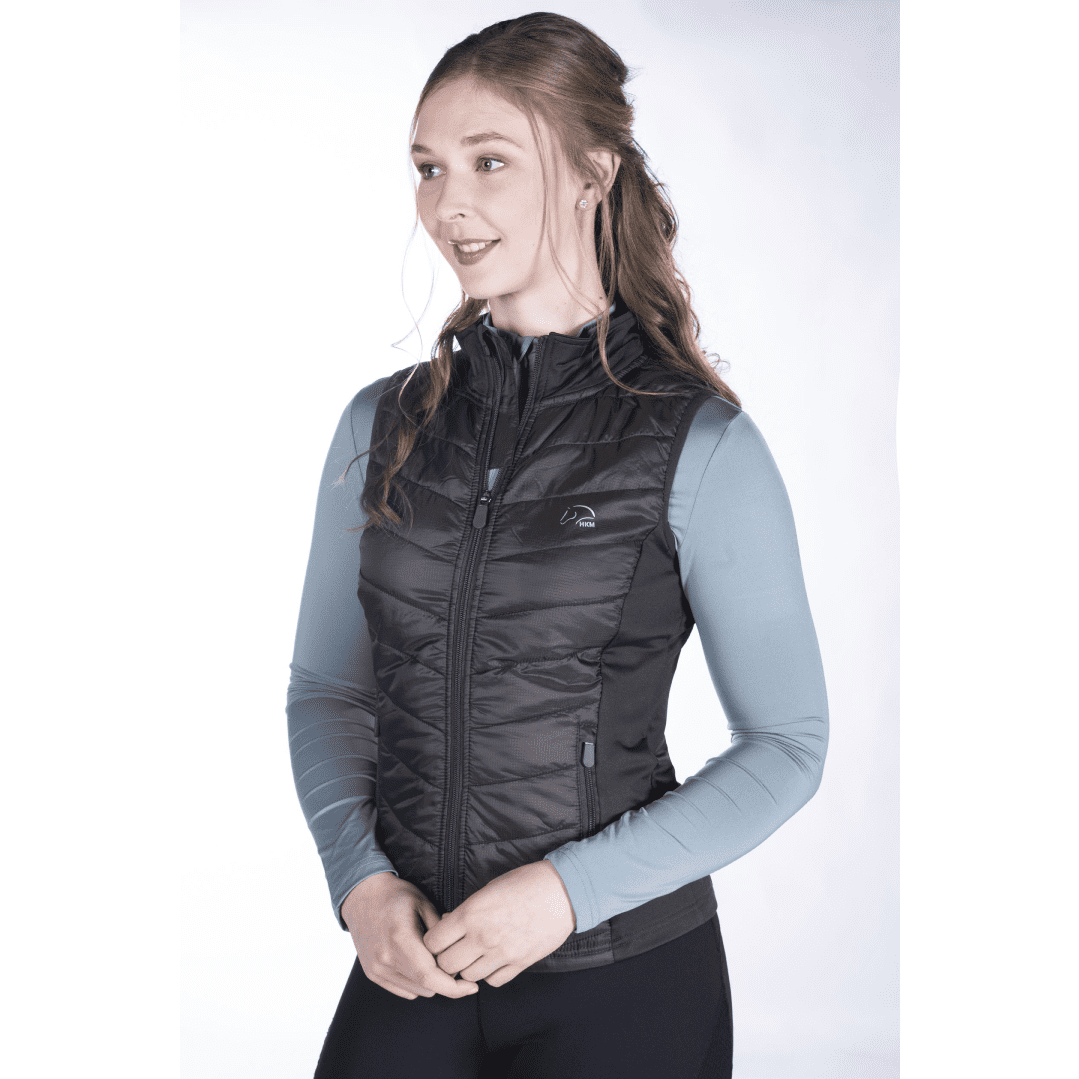 HKM Basel Style Jersey/Nylon Vest #colour_anthracite