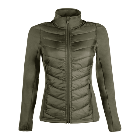 HKM Prag Style Jersey/Nylon Jacket #colour_olive-green