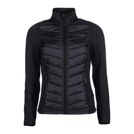 HKM Prag Style Jersey/Nylon Jacket #colour_black-rose-gold