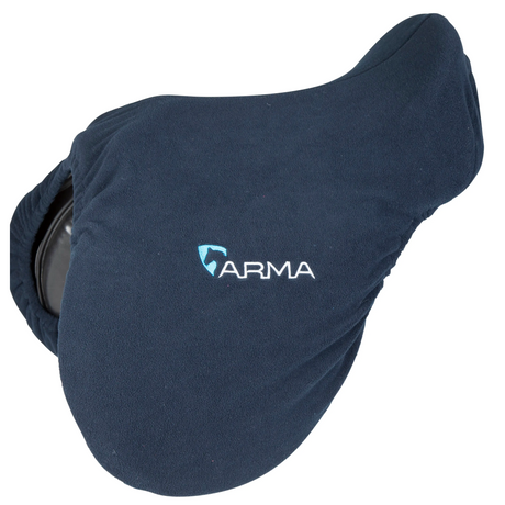 Shires ARMA Fleece Saddle Cover #colour_navy