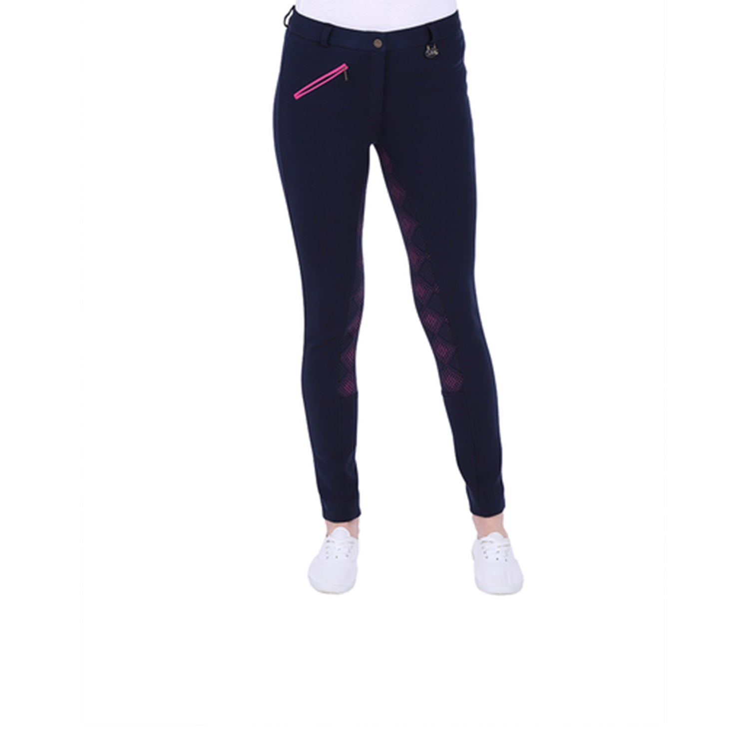 Jodhpurs à fond intégral en silicone bicolore GS Equestrian Carol pour femme