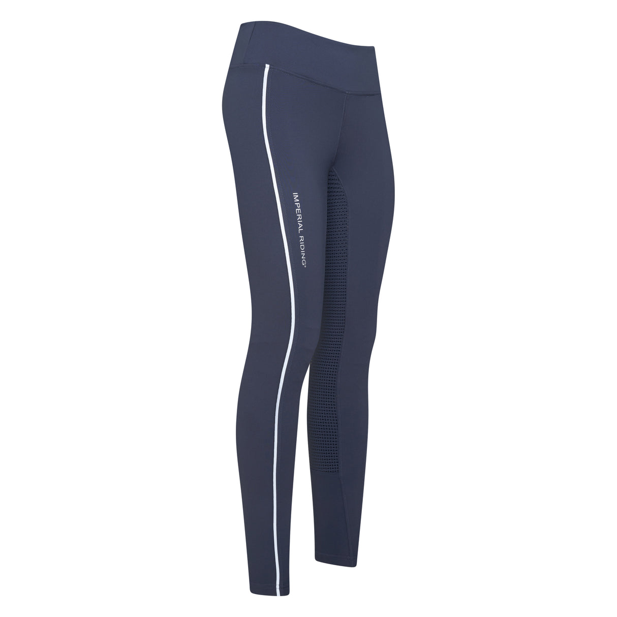 Imperial Riding Shiny Uni Full Grip Riding Tights #colour_navy