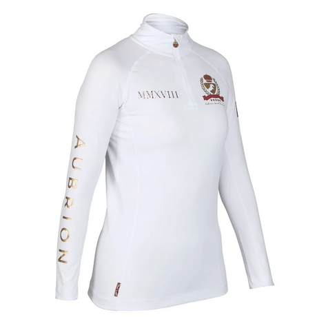 Shires Aubrion Team Long Sleeve Ladies Base Layer #colour_white