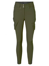 Mountain Horse Estelle Cargo Full Seat Breeches #colour_green