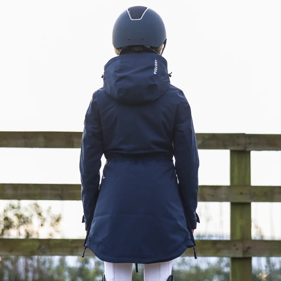 EQUIDRY Girl's Bronte Riding Coat #colour_navy