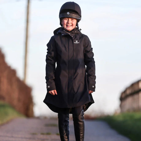 EQUIDRY Girl's Bronte Riding Coat #colour_black