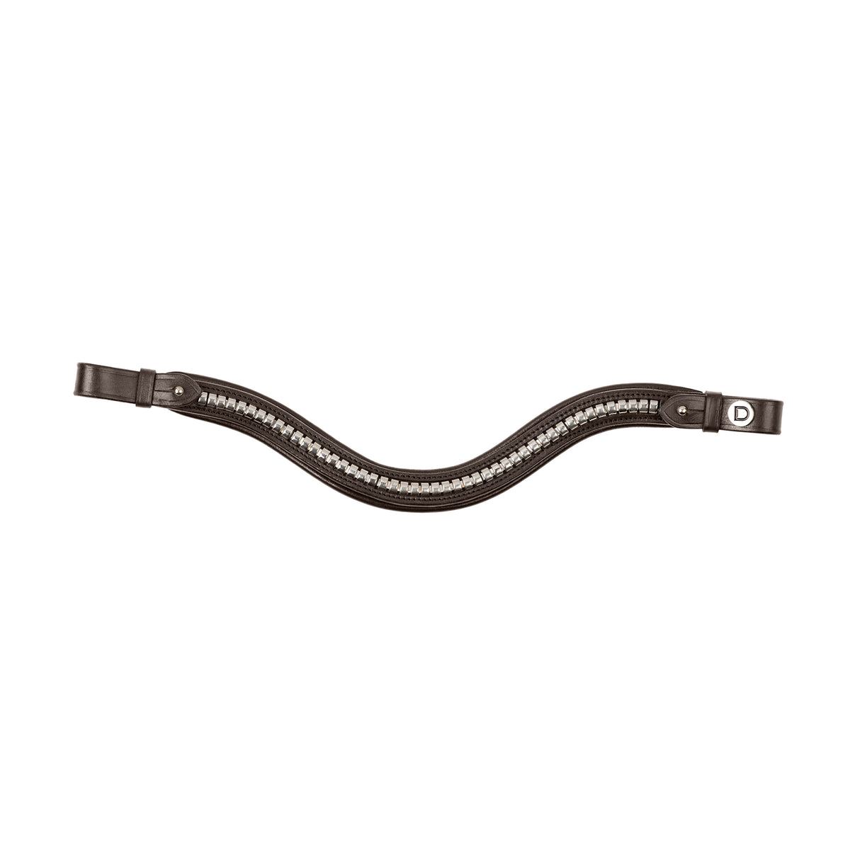 Dublin Clincher Wave Leather Bridle Browband with Wave Design
