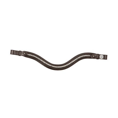 Dublin Clincher Wave Leather Bridle Browband with Wave Design