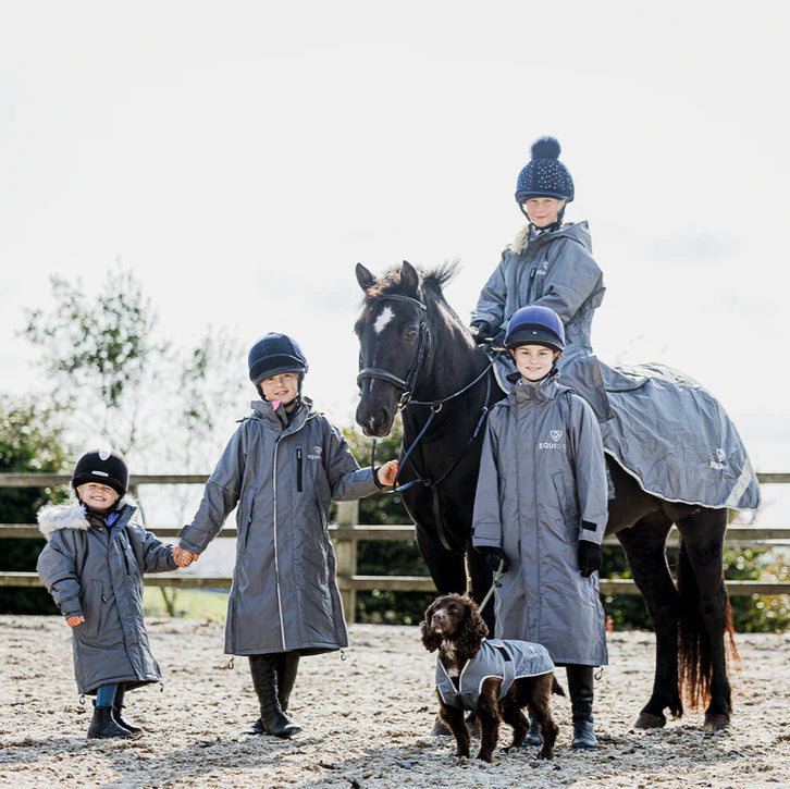 EQUIDRY Children's Mesh Lined Evolution #colour_grey-grey