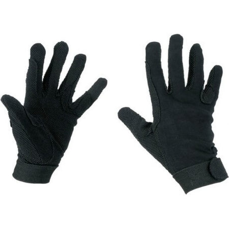 Covalliero Cotton Jersey Gloves #colour_black