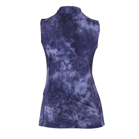 Shires Aubrion Ladies Revive Sleeveless Base Layer #colour_navy-tie-dye