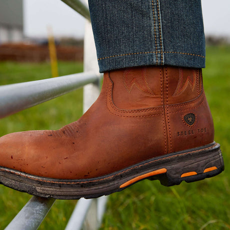 Ariat Men's WorkHog Wide Square Toe Australia Steel Toe Work Boot