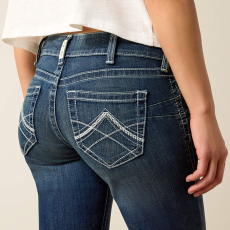 Ariat Women's Mid Rise Icon Straight Leg Jeans